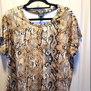 SNAKESKIN print tee